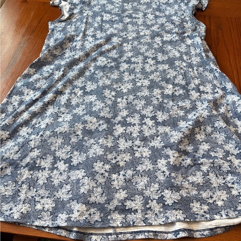 GAP Blue and White Floral Dress